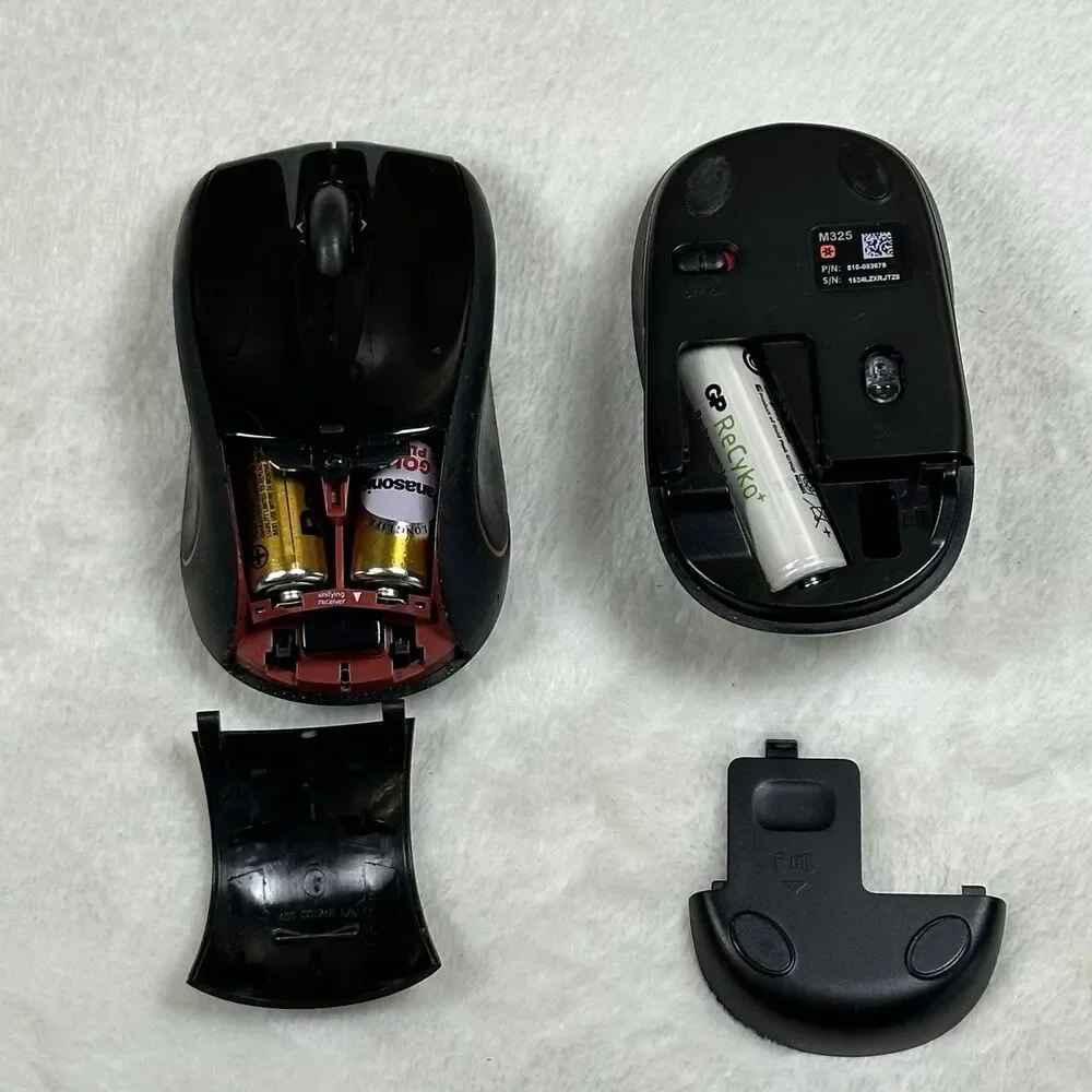 Logitech M505 & M325 Wireless Optical Mice w/ USB Receivers Tested Works
